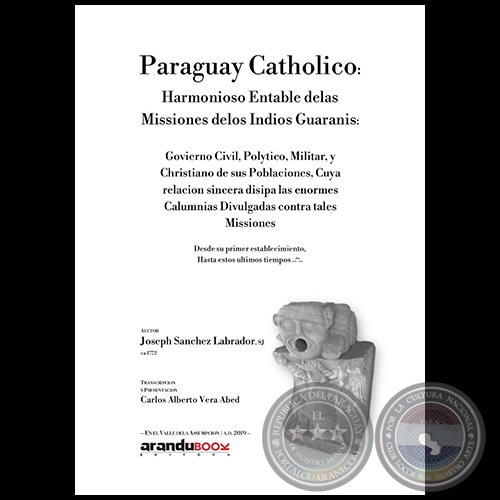 PARAGUAY CATHOLICO - Autor: JOSEPH SANCHEZ LABRADOR - Año 2020 